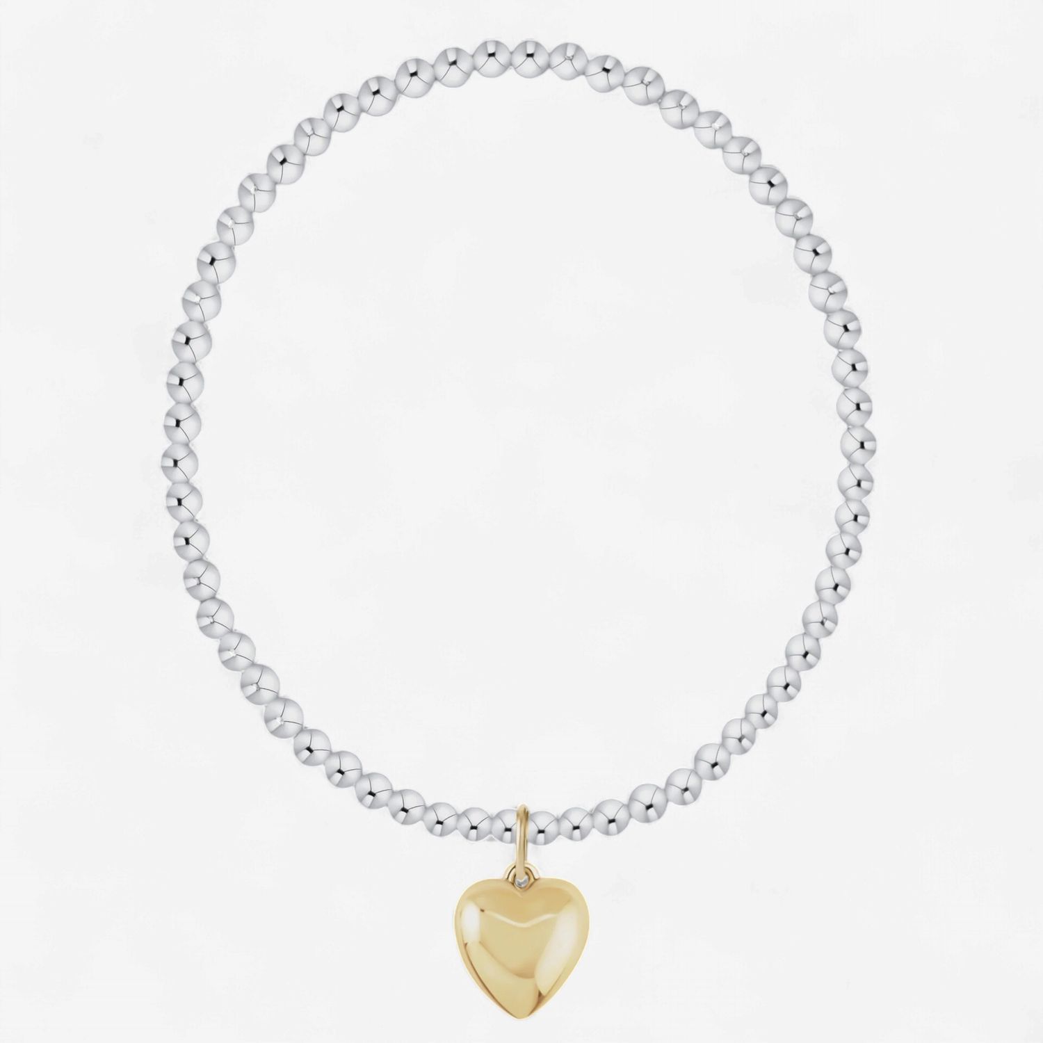 enewton Extends Classic Pearl 3mm Bracelet - Love Plush Gold Charm