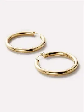 Ana Luisa Gold Hoop Earrings Giulia Large
