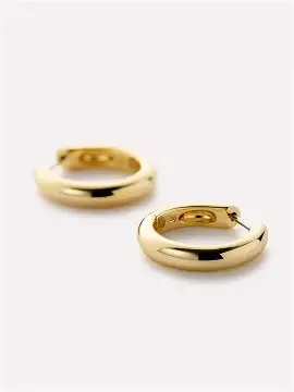 Ana Luisa Gold Hoop Earrings Giulia Medium