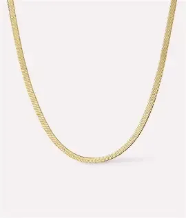 Ana Luisa Herringbone Chain Necklace Ina