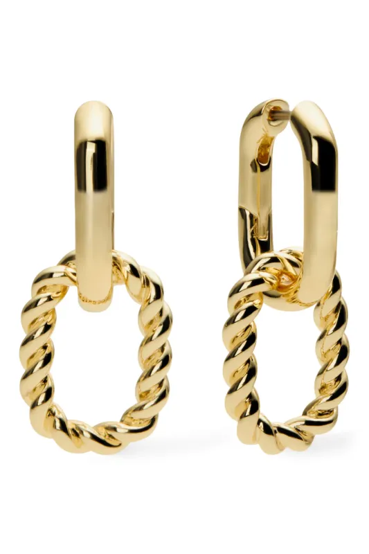 Ana Luisa Double Hoop Earrings Ash Double