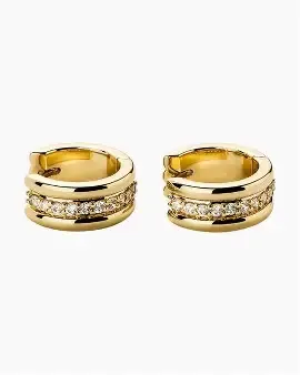 Ana Luisa Huggie Earrings Asher Triple