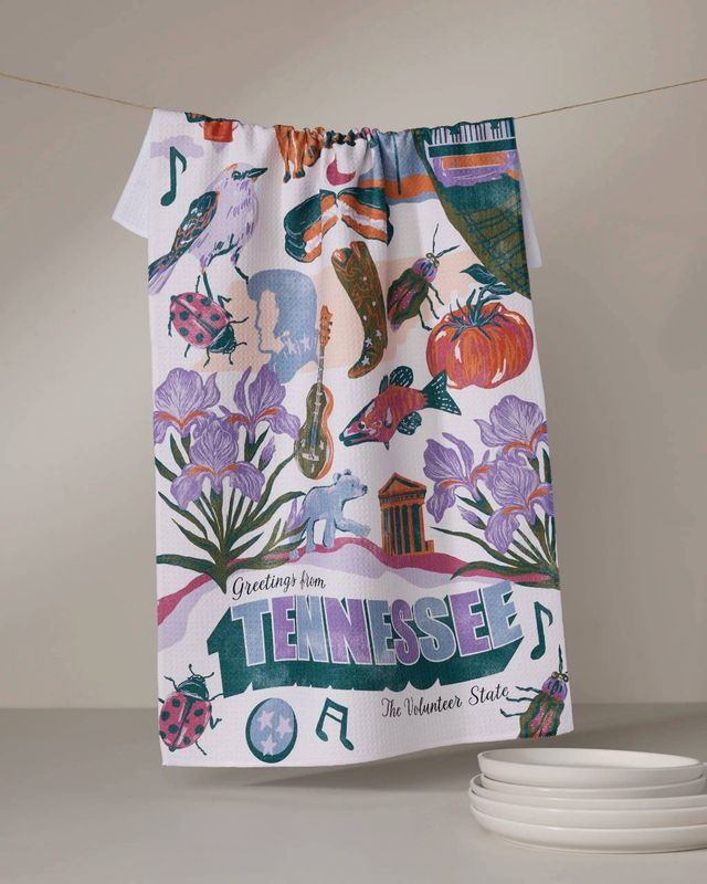 Greetings From Tennessee Tea Towel