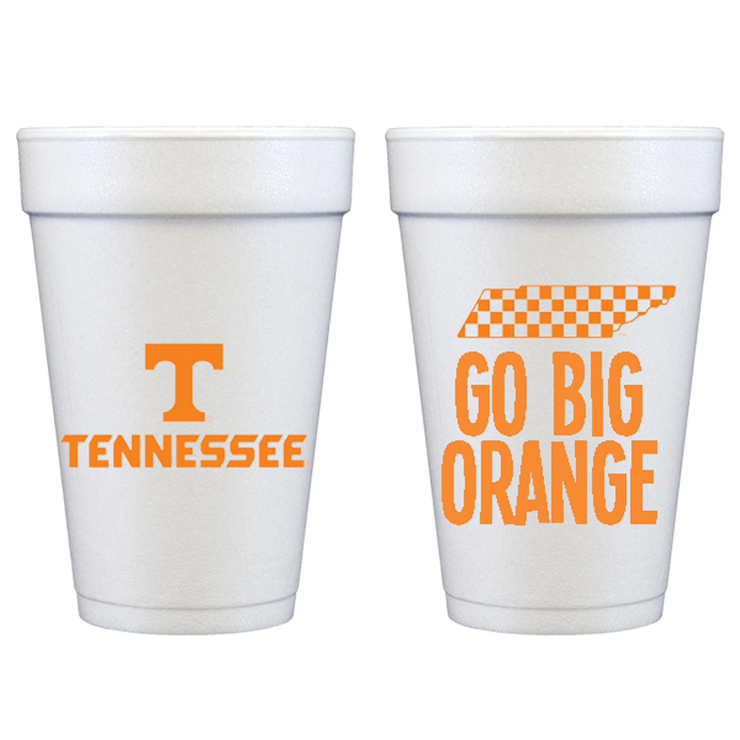 Foam Cup-University of Tennessee/Go Big Orange (10 ct bag)