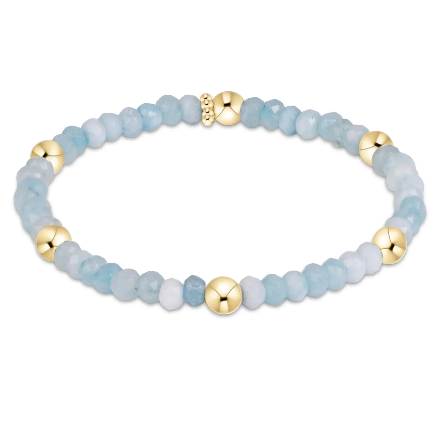 enewton Extends Presence Gemstone 4mm Bracelet - Aquamarine