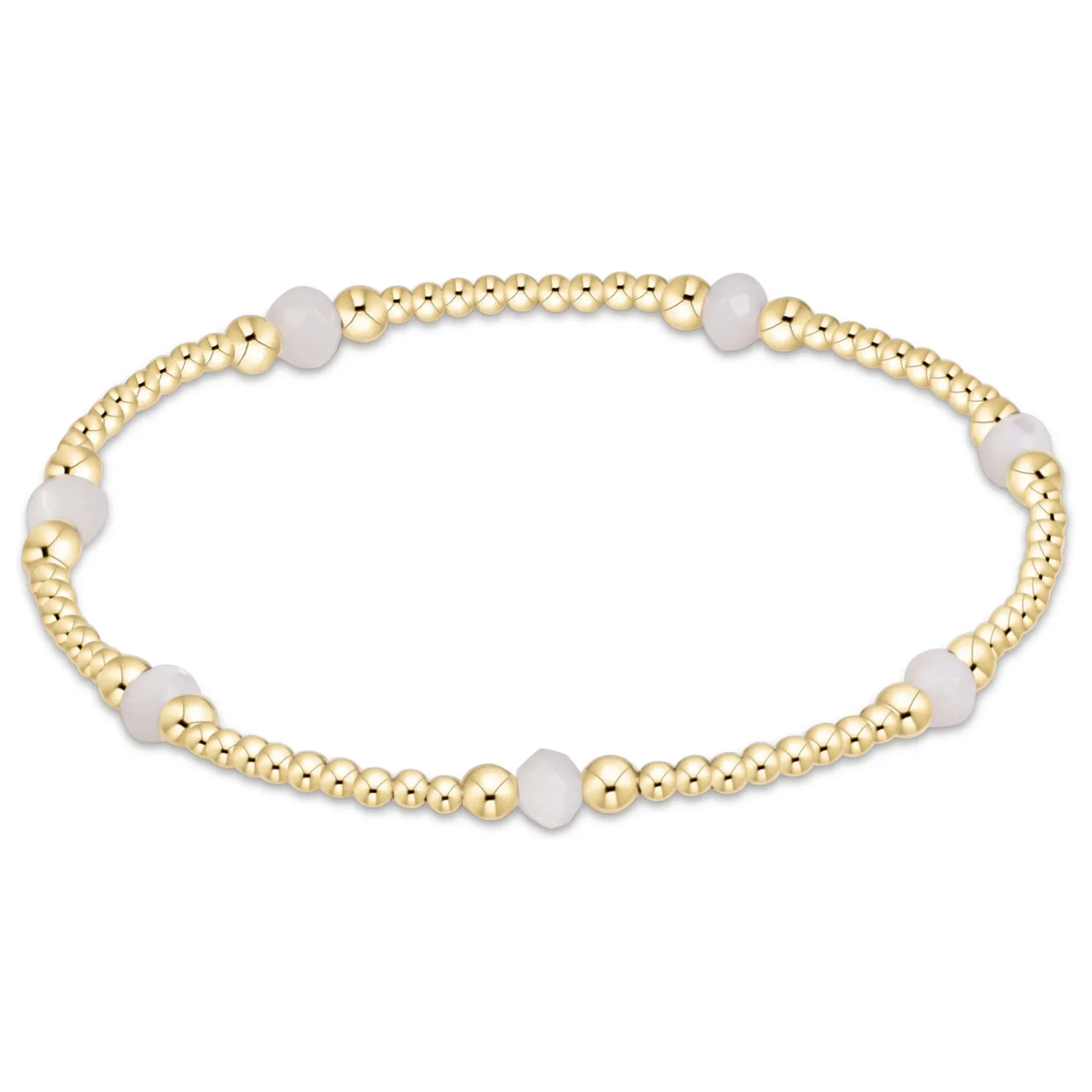 enewton Extends Purpose Gemstone 4mm Bracelet - Mother of Pearl