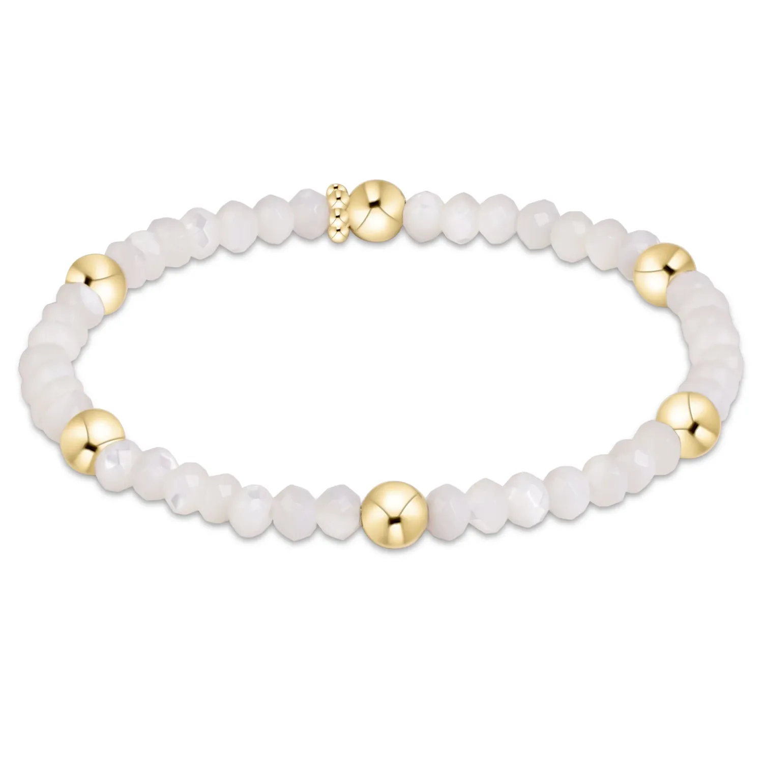enewton Extends Presence Gemstone 4mm Bracelet - Mother of Pearl