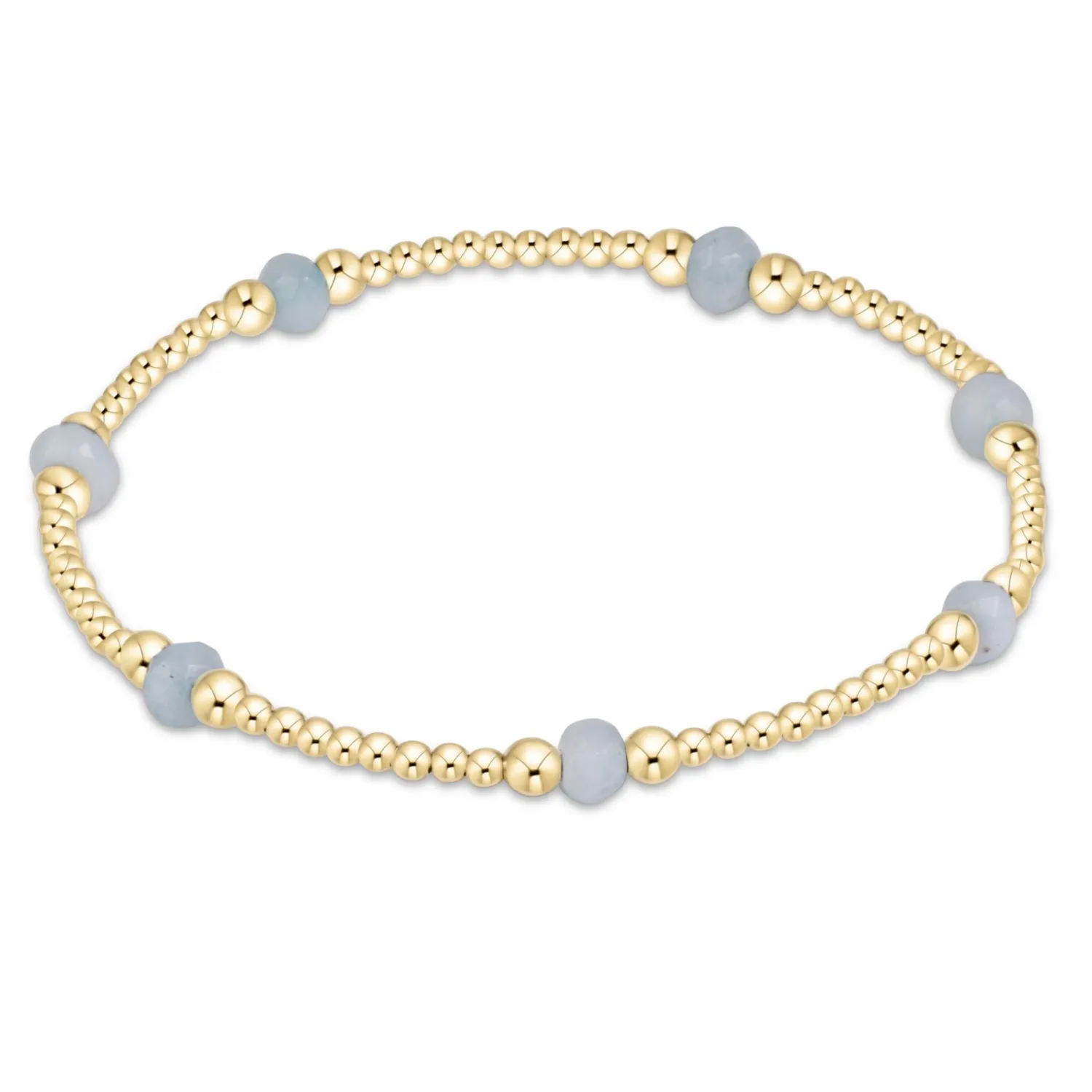 enewton Extends Purpose Gemstone 4mm Bracelet - Aquamarine