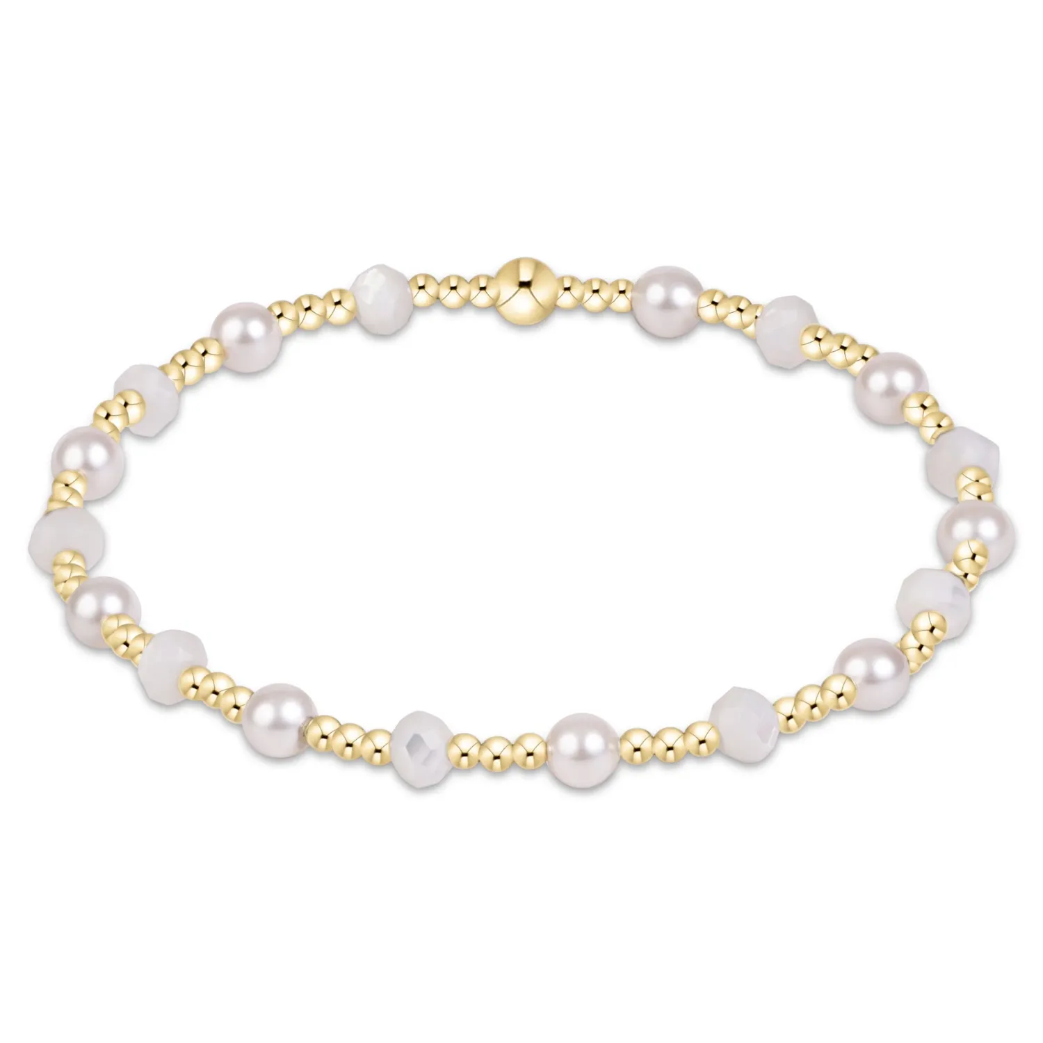 enewton Extends Sincerity Gemstone &amp; Pearl 4mm Bracelet - Mother of Pearl