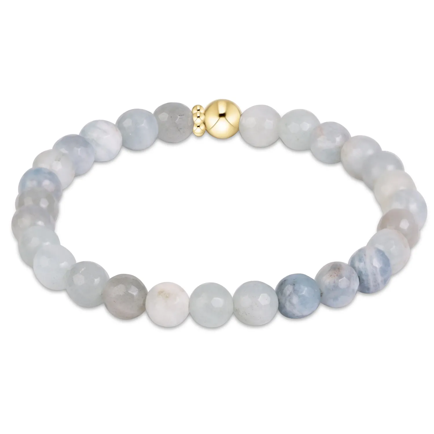 enewton Classic Gemstone 6mm Bracelet - Aquamarine
