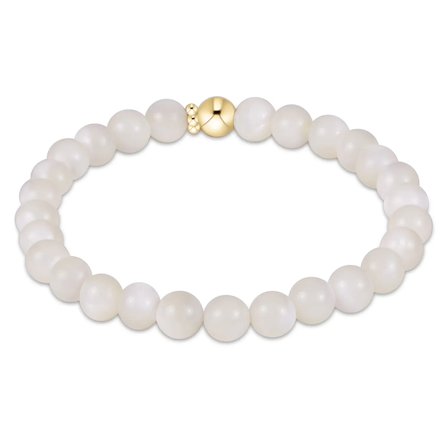 enewton Classic Gemstone 6mm Bracelet - Mother of Pearl
