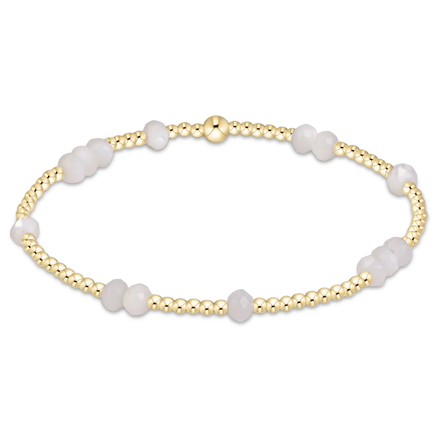 enewton Hope Unwritten Gemstone 4mm Bracelet - Mother of Pearl