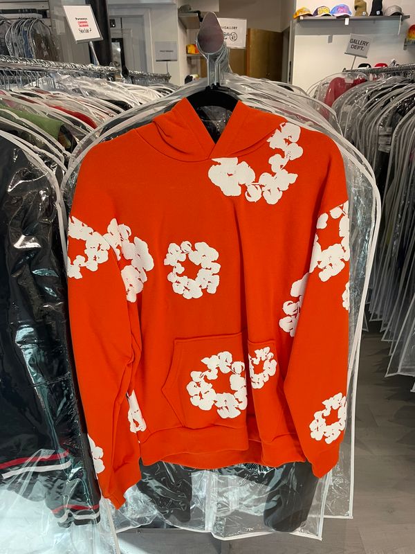Denim Tears Hooded Sweatshirt Orange