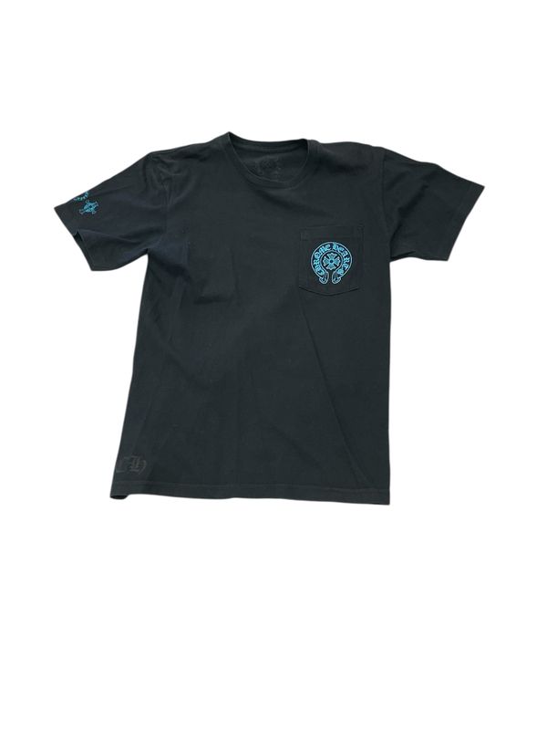Chrome Hearts Blue Multi Cross  Logo T-Shirt Black