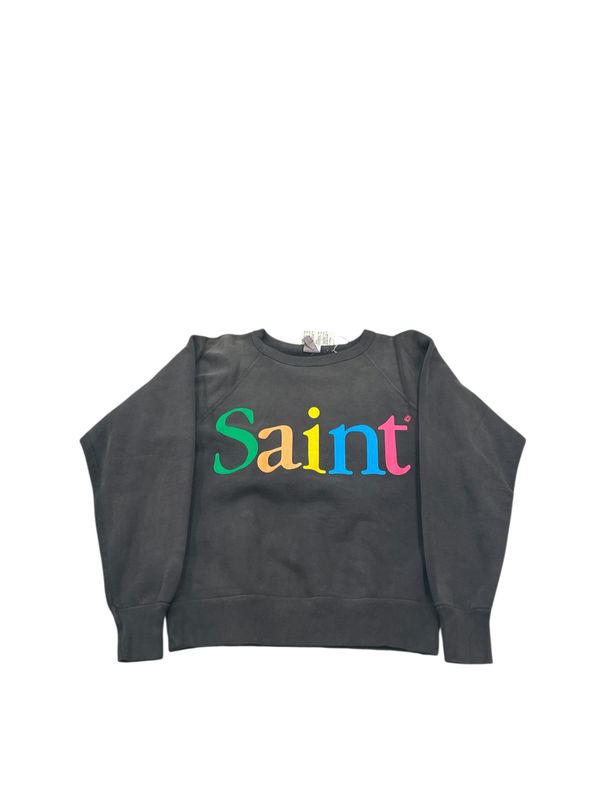 Saint Michael Apple Crewneck Black