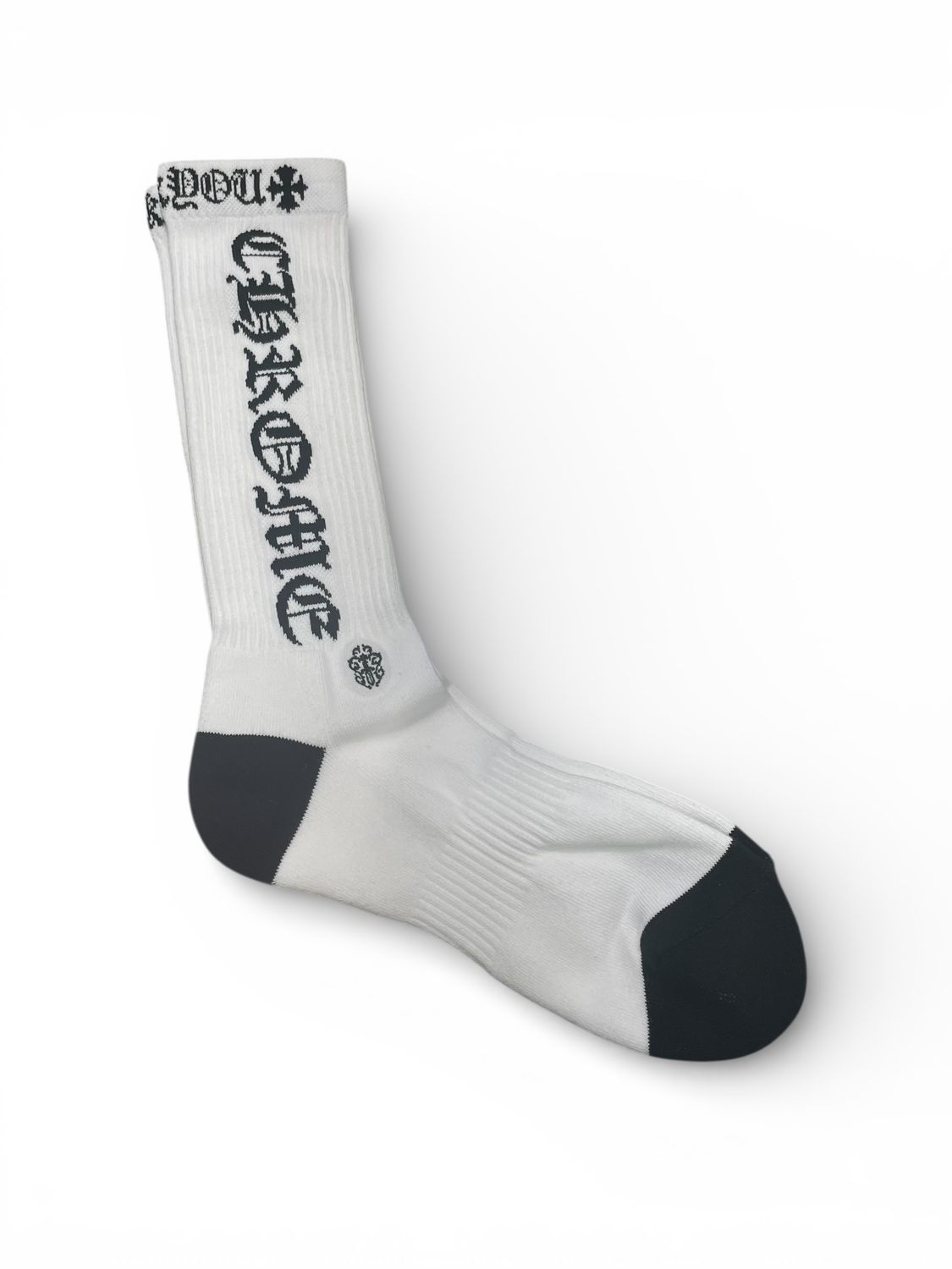 Chrome Hearts Fuck You Socks White Black