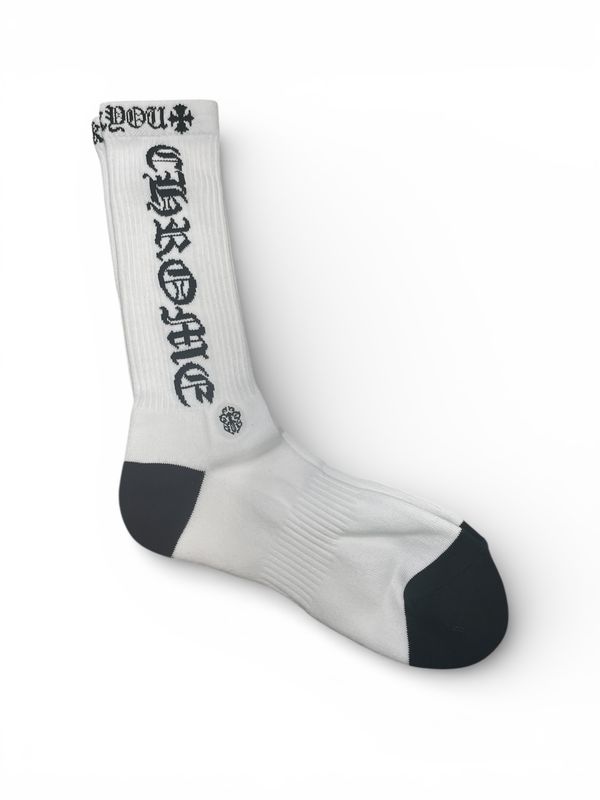 Chrome Hearts Fuck You Socks White Black