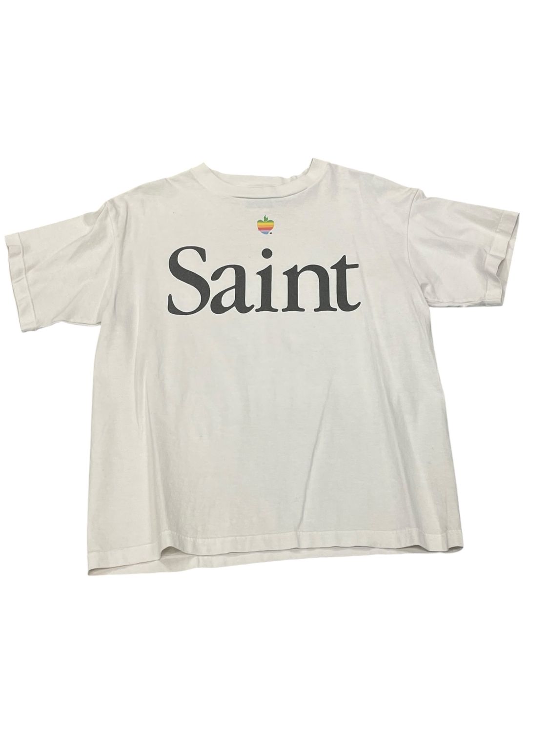 Saint Michael Apple T-Shirt White