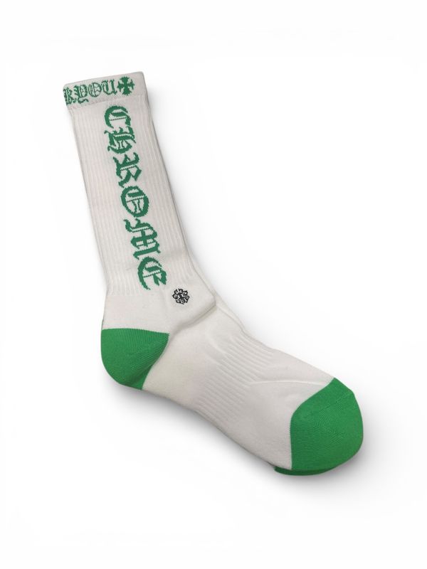 Chrome Hearts Fuck You Socks White Green
