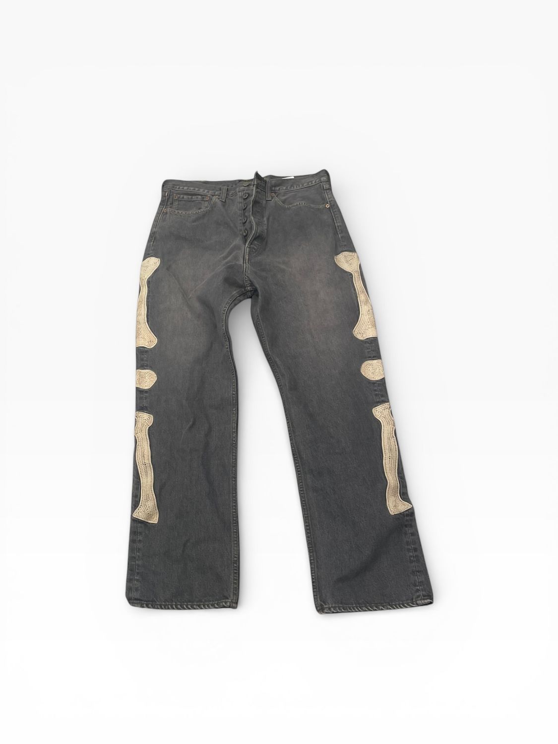 Kapital Bones Denim Jean Black