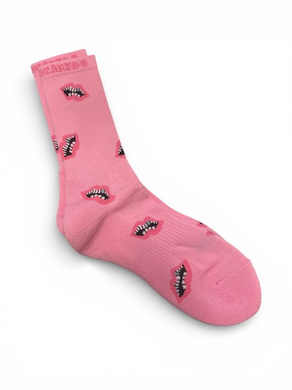 Chrome Hearts Chomper Socks Pink