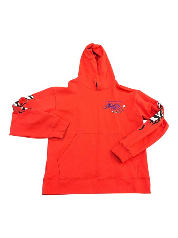 Chrome Hearts Matty Boy Sadastic Lipstick Hooded Sweatshirt Red