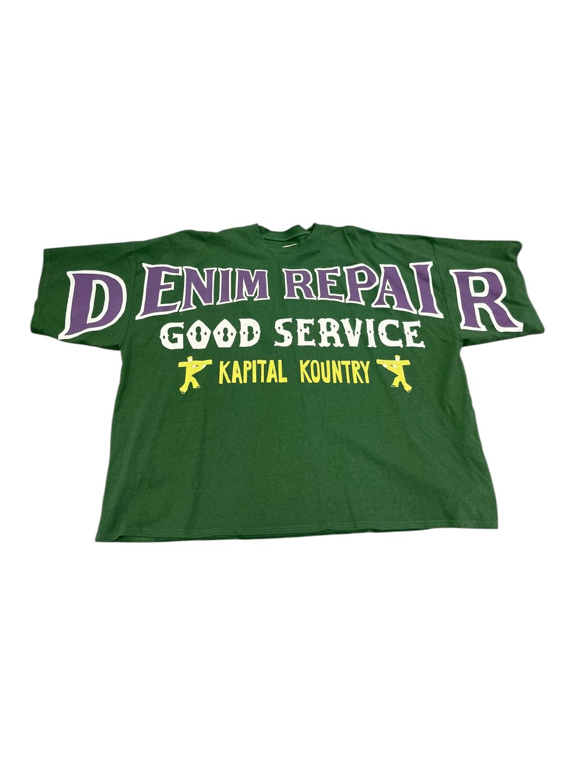 Kapital Denim Repair Green T-Shirt