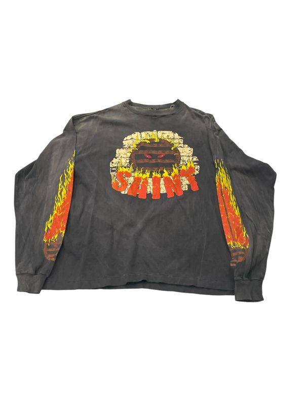 Saint Michael Live In Hell L/S Shirt Black