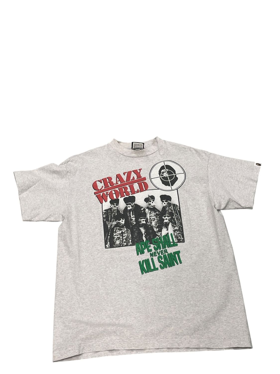 Saint Michael Bape Public Enemy T-Shirt Grey