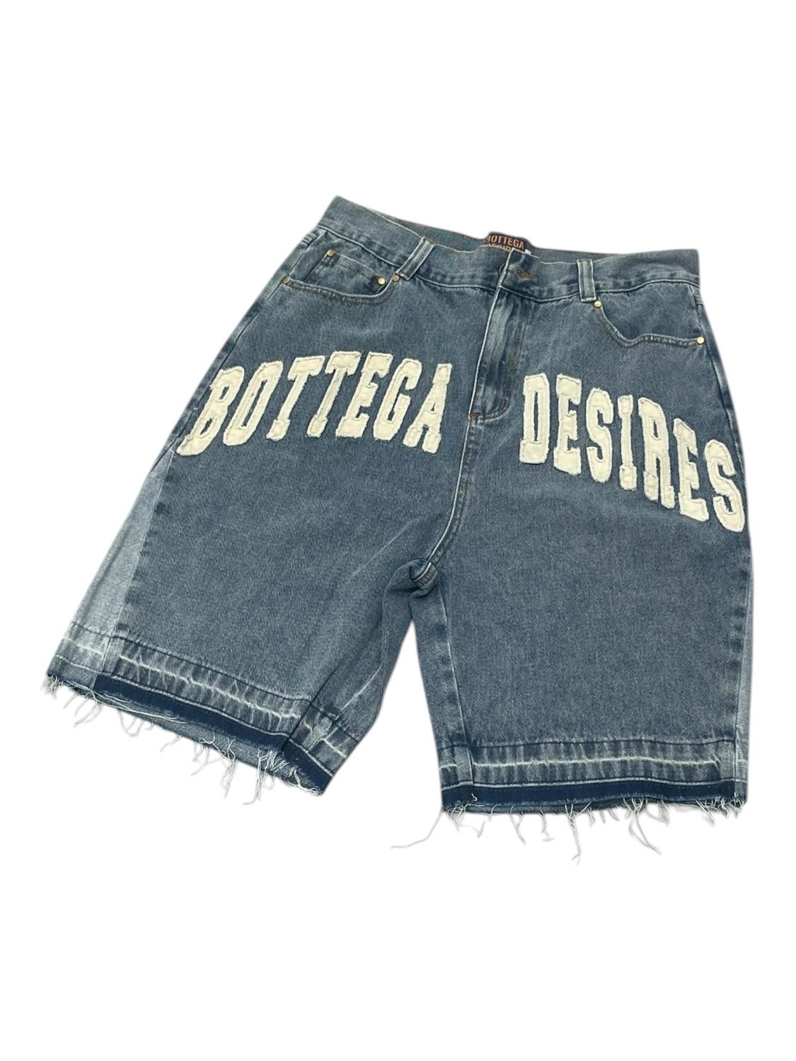 Bottega Desires Blue Jean Denim Shorts