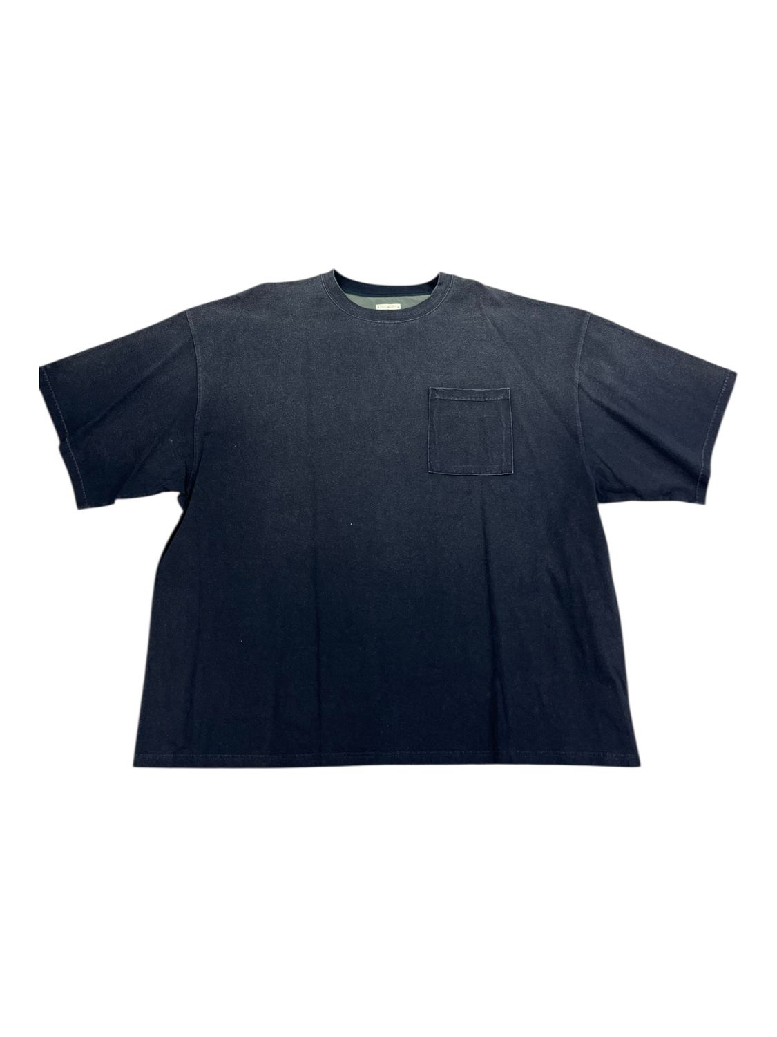 Kapital Jersey 2 tone Big Pocket T-Shirt Black/Olive