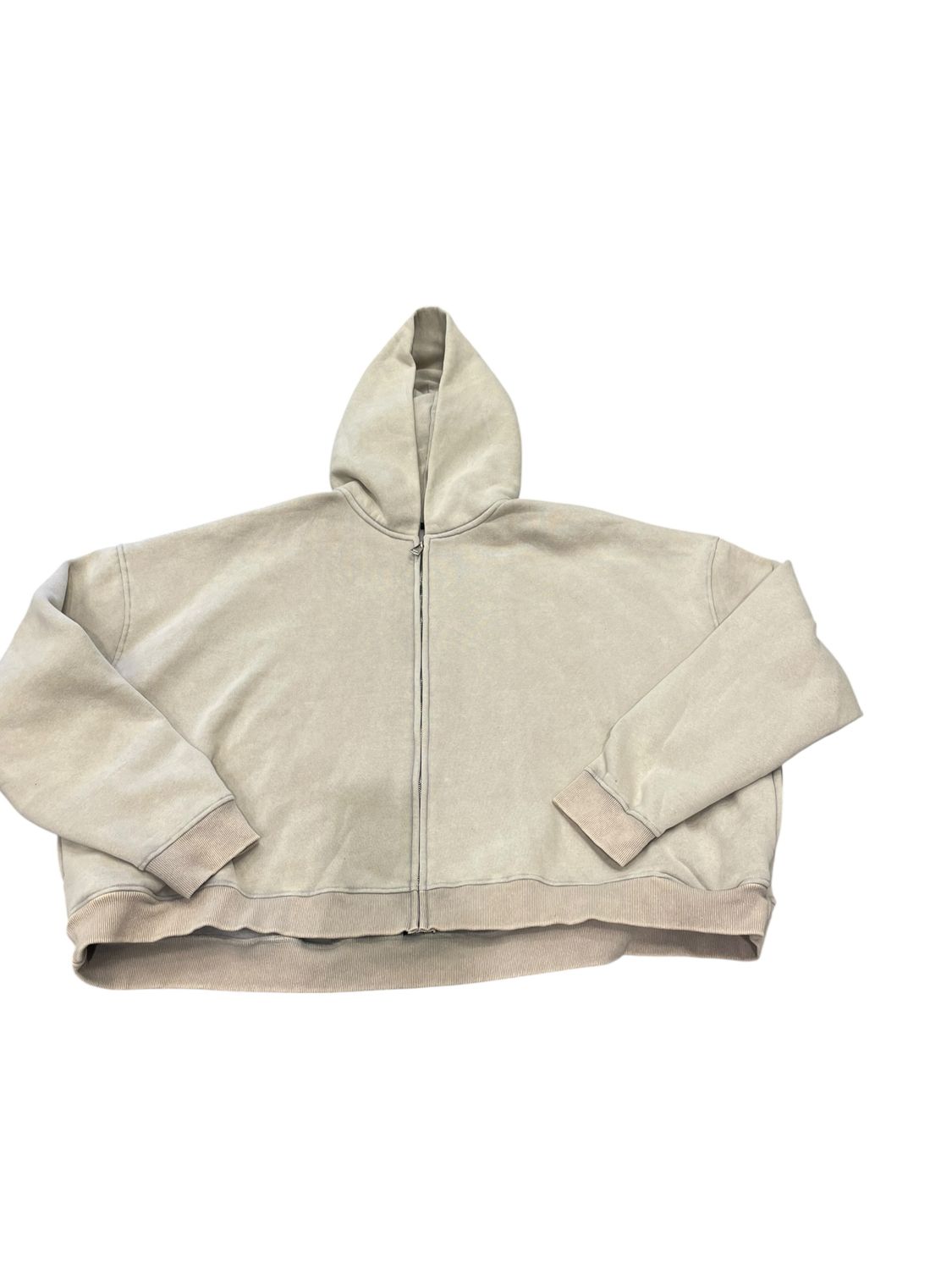 The GVGallery Raspberry Hills Zip Ivory Hoodie