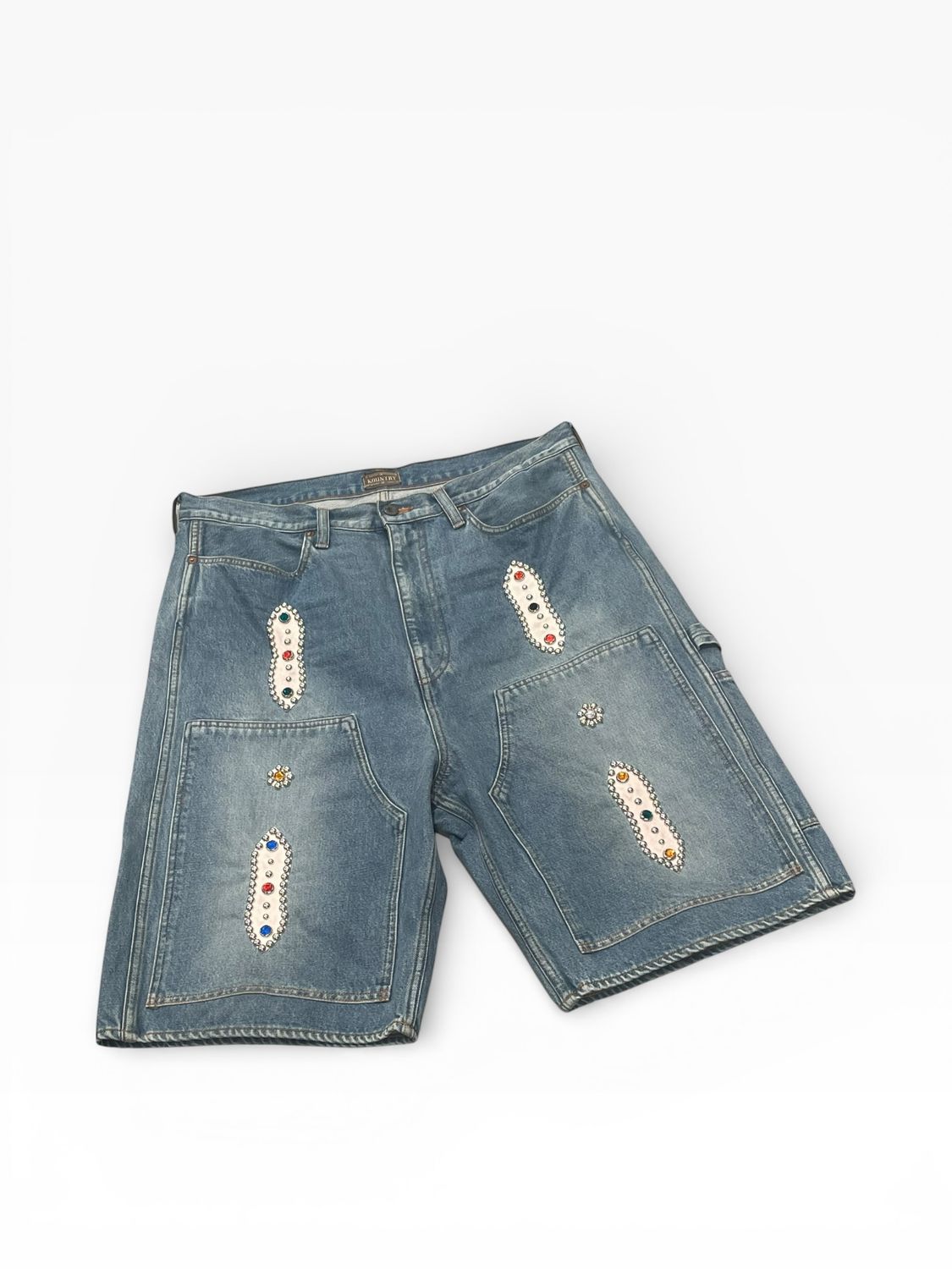 Kapital Jeweled Denim Shorts