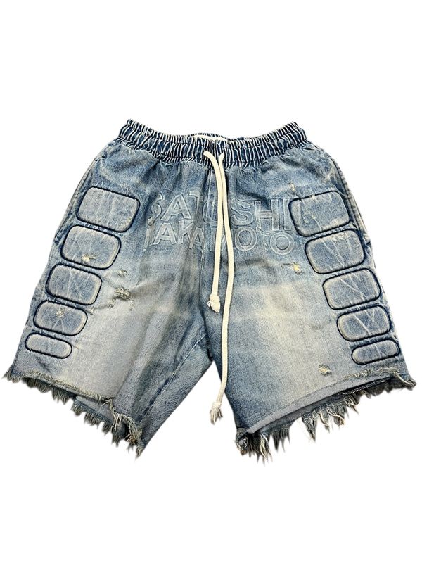 Satoshi Nakamoto Moto Shorts Denim