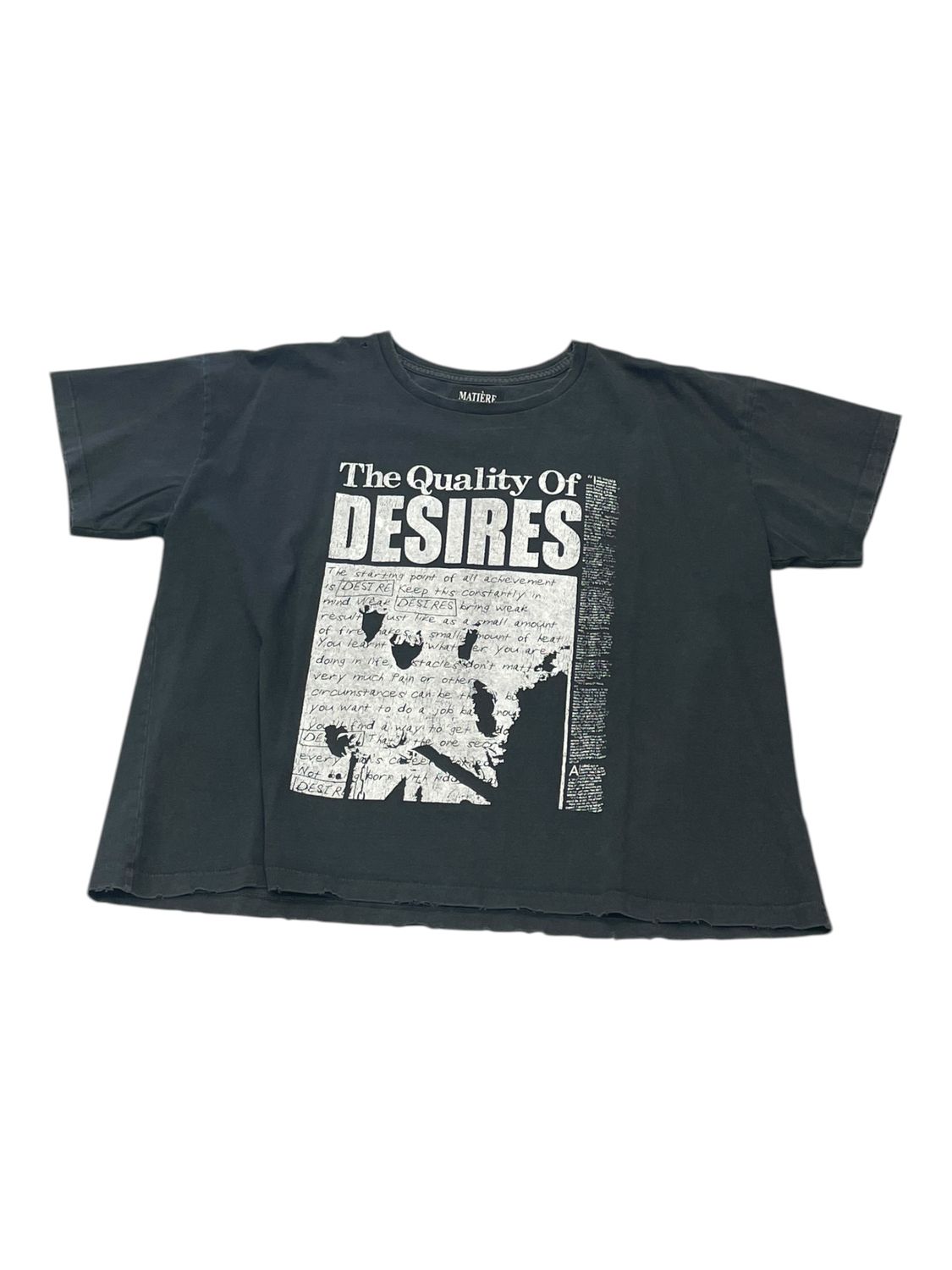 Matiere De Desires Quality T-Shirt Black