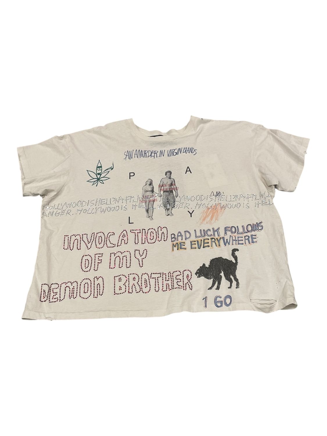 Paly Hollywood Bad Luck T-Shirt White