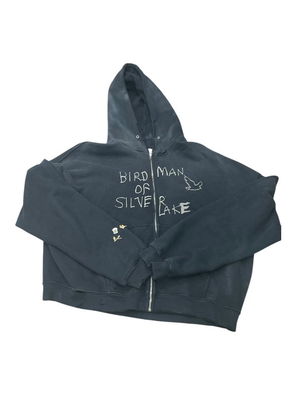 Paly Hollywood Birdman Of Silver Lake Zip Hooded Sweatshirt Black