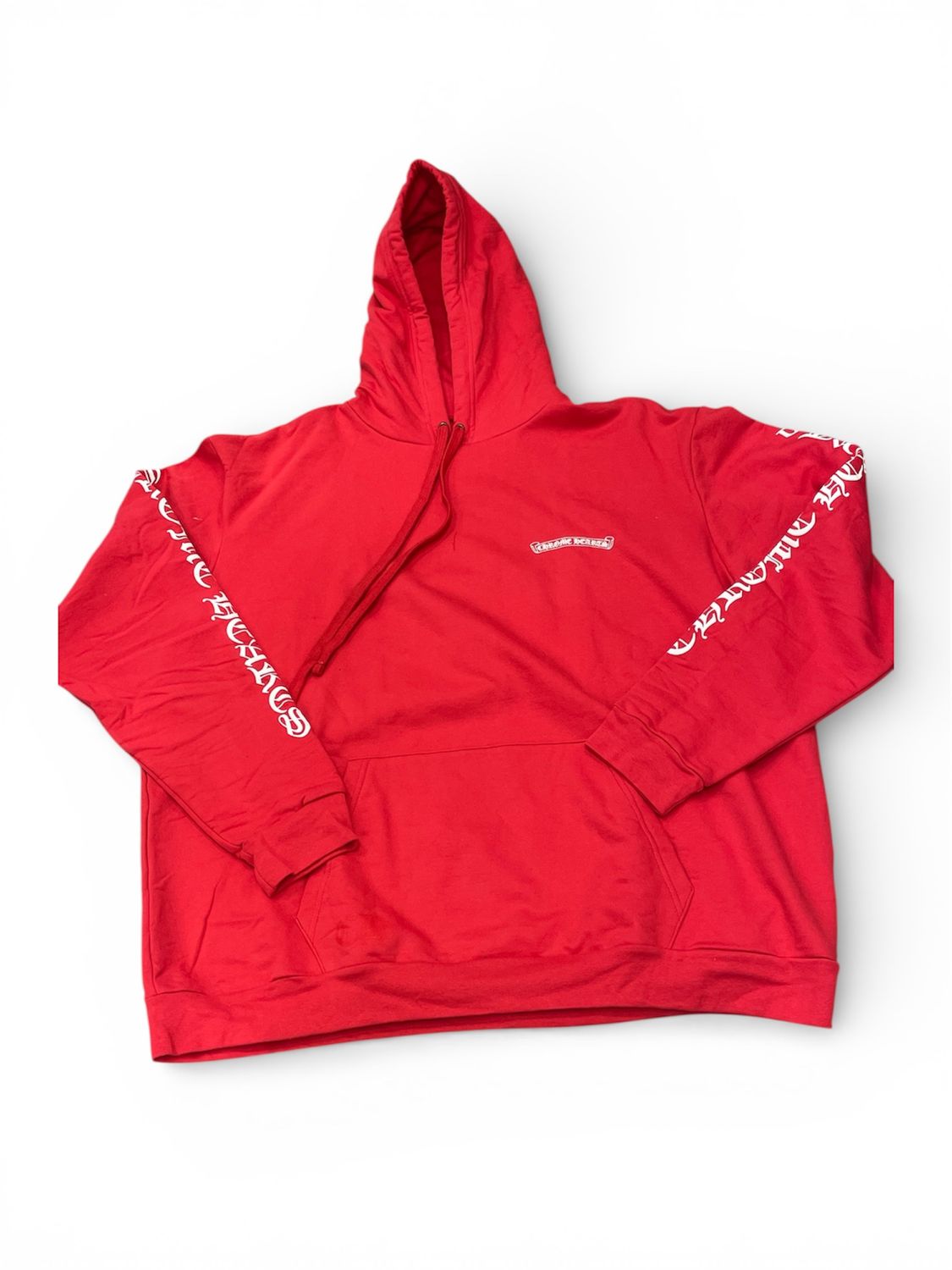 Chrome Hearts Online Exclusive Hooded Sweatshirt Red White