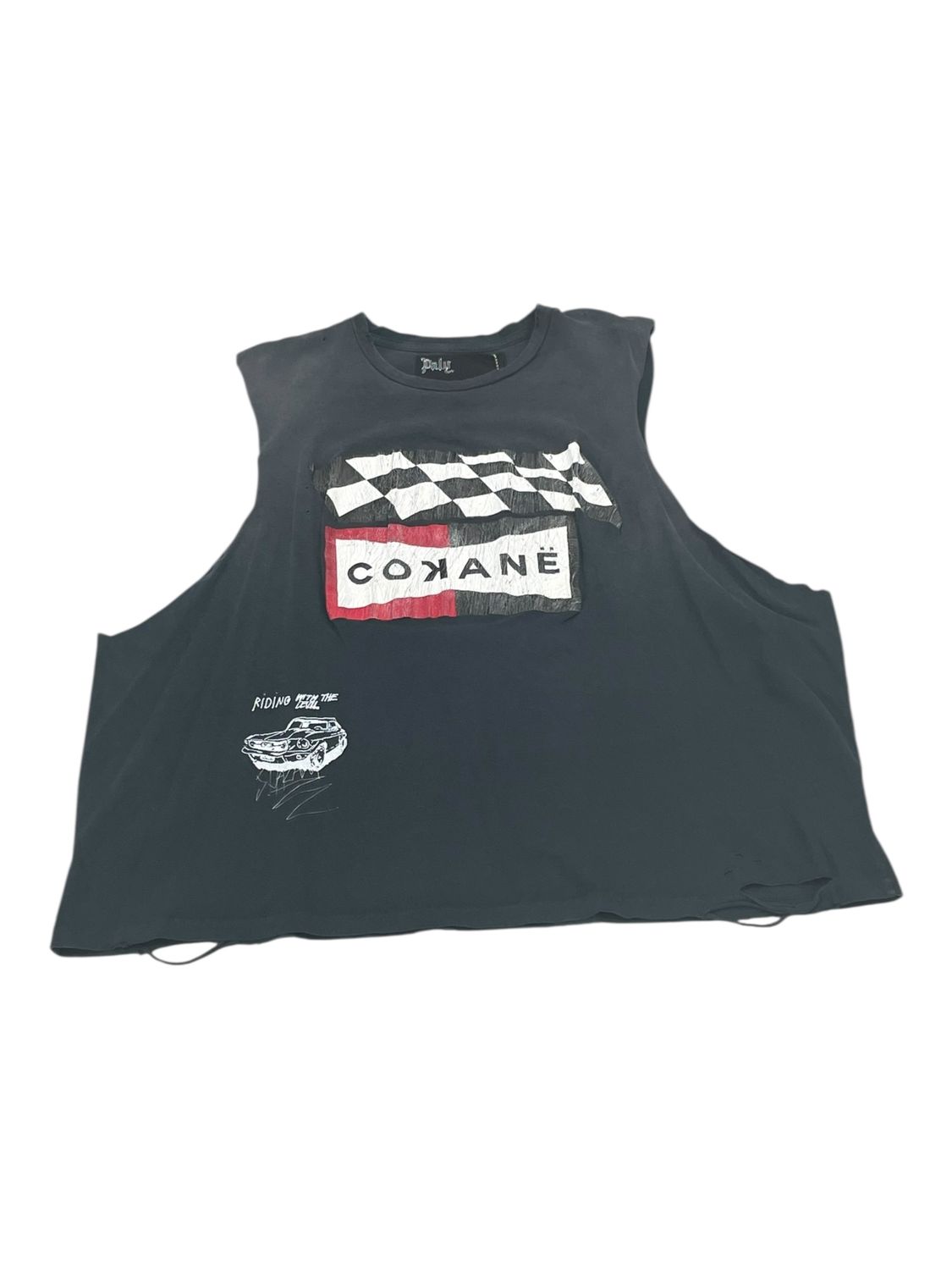 Paly Hollywood F1 Cokaine Cut Off Shirt Black