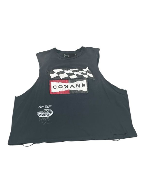 Paly Hollywood F1 Cokaine Cut Off Shirt Black