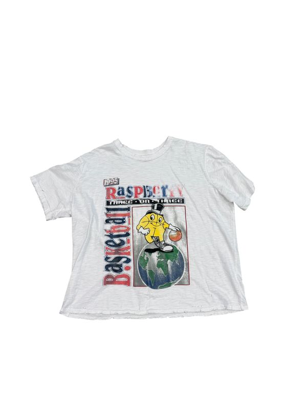 The GVGallery Raspberry Hills Basketball T-Shirt White