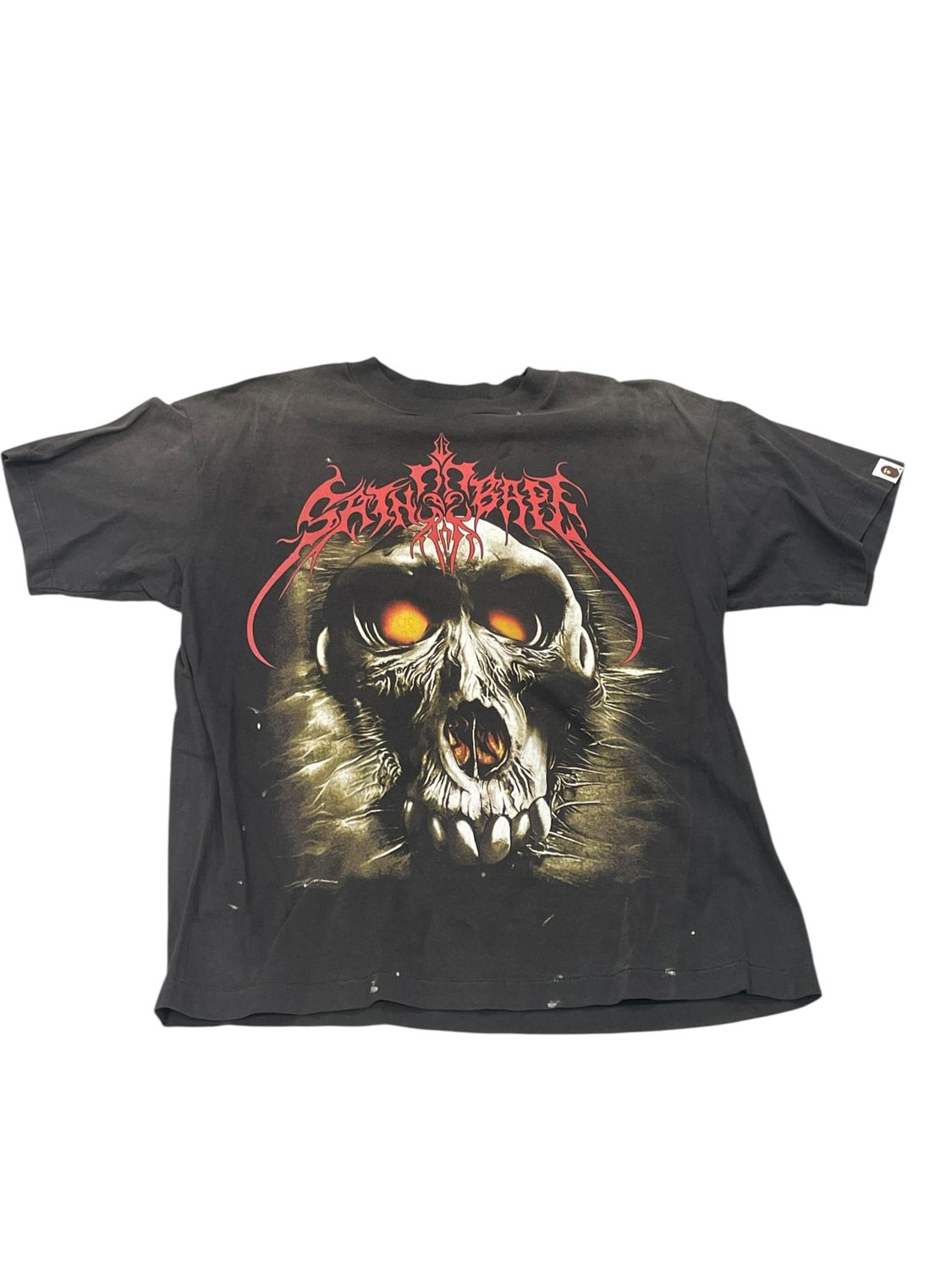 Saint Michael Bape Monster T-Shirt Black