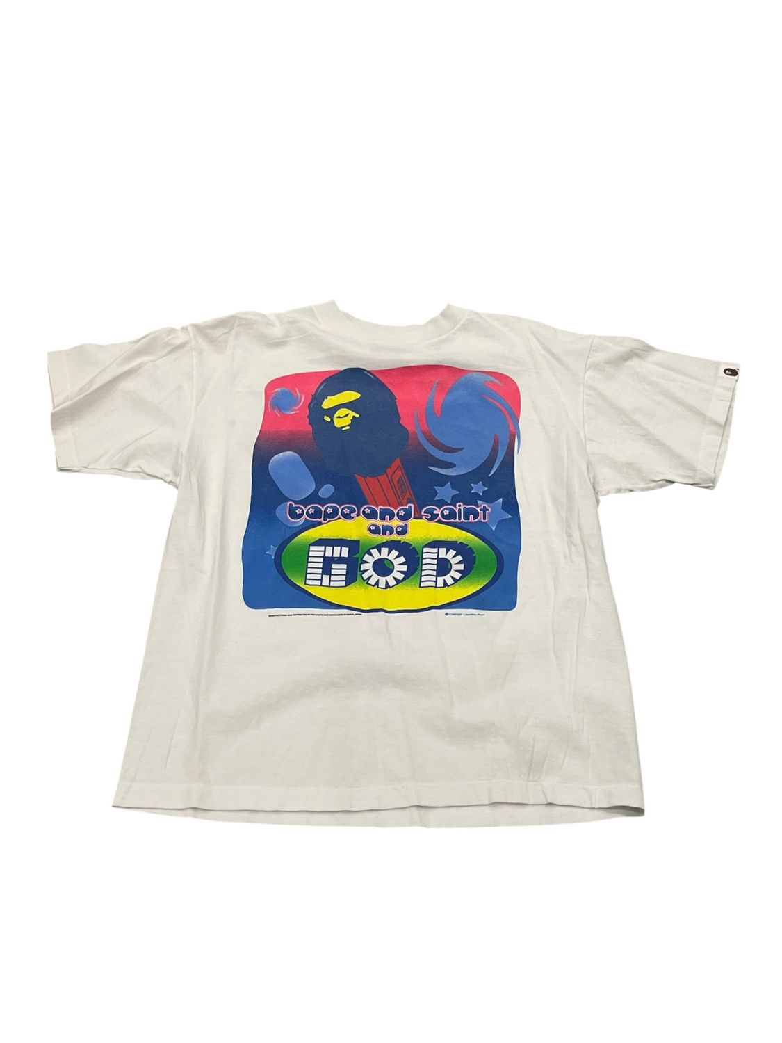 Saint Michael Bape God T-Shirt White