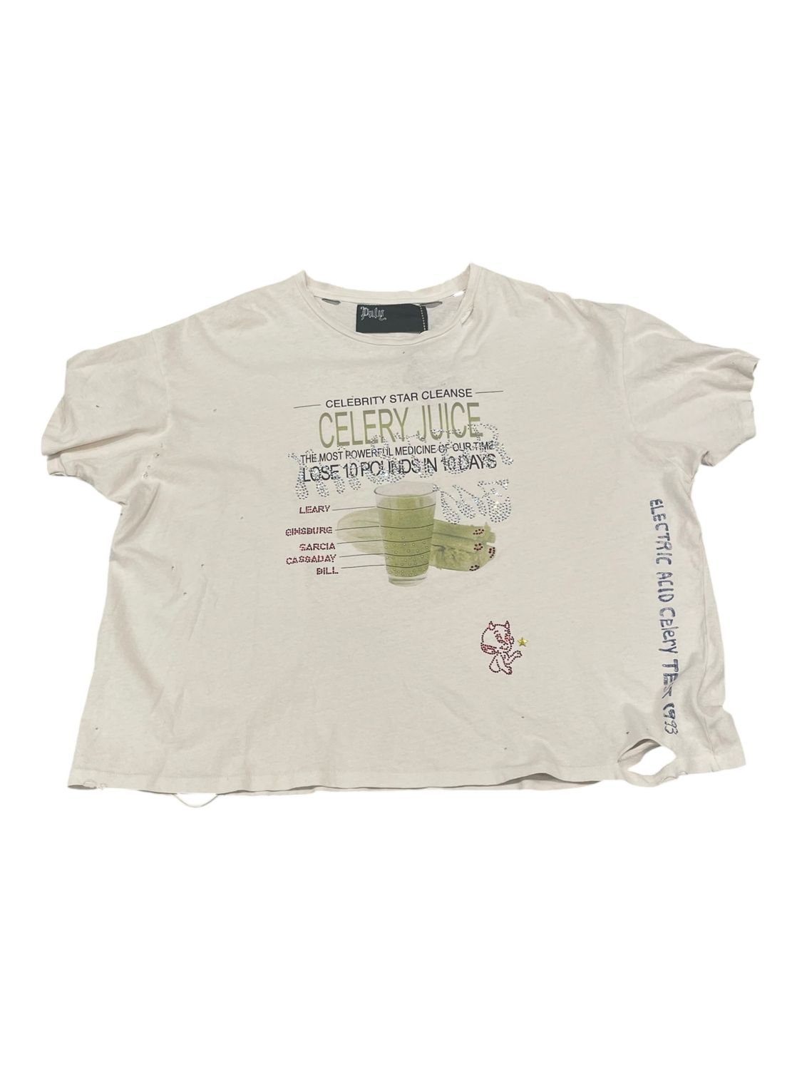 Paly Hollywood Celery Cleanse T-Shirt White