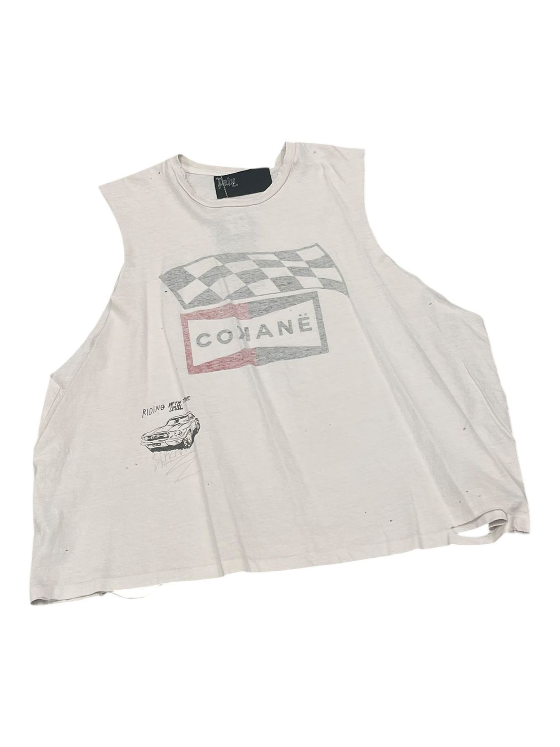 Paly Hollywood F1 Cokaine Cut Off Shirt White