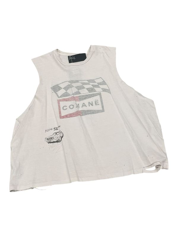 Paly Hollywood F1 Cokaine Cut Off Shirt White