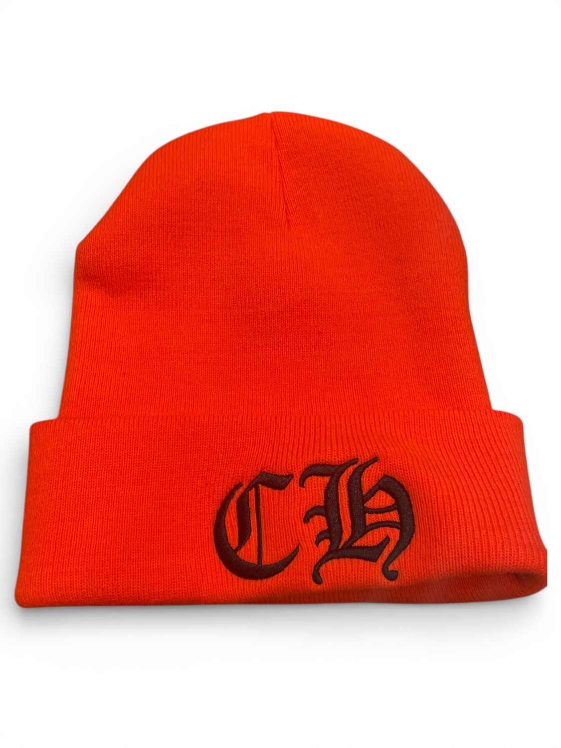 Chrome Hearts Logo Beanie CH Orange