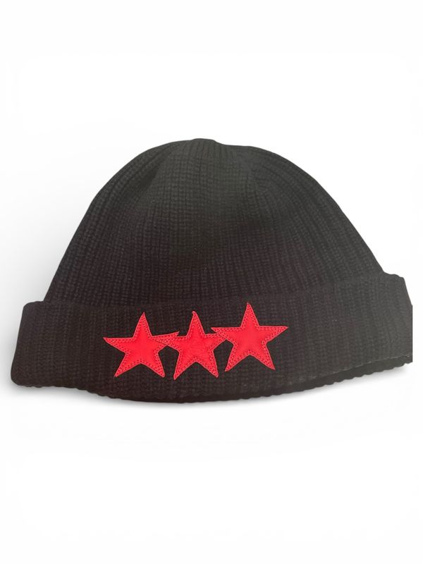 Chrome Hearts Sludge Cashmere Beanie Black Red