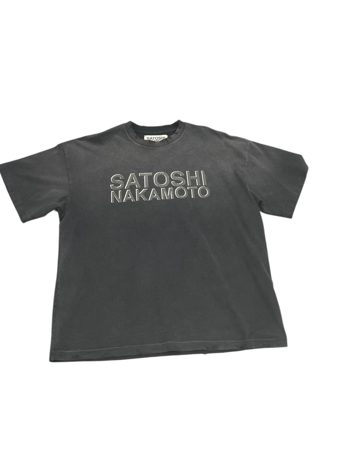 Satoshi Nakamoto Smoke  T-Shirt Black