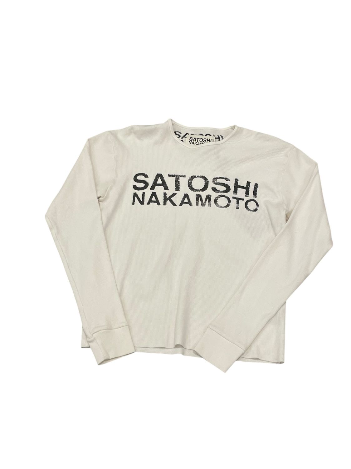 Satoshi Nakamoto Logo Thermal White